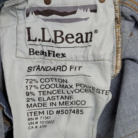 L.L. Bean Standard Fit 36x29 Straight Leg Blue Jeans - Picture 5 of 6